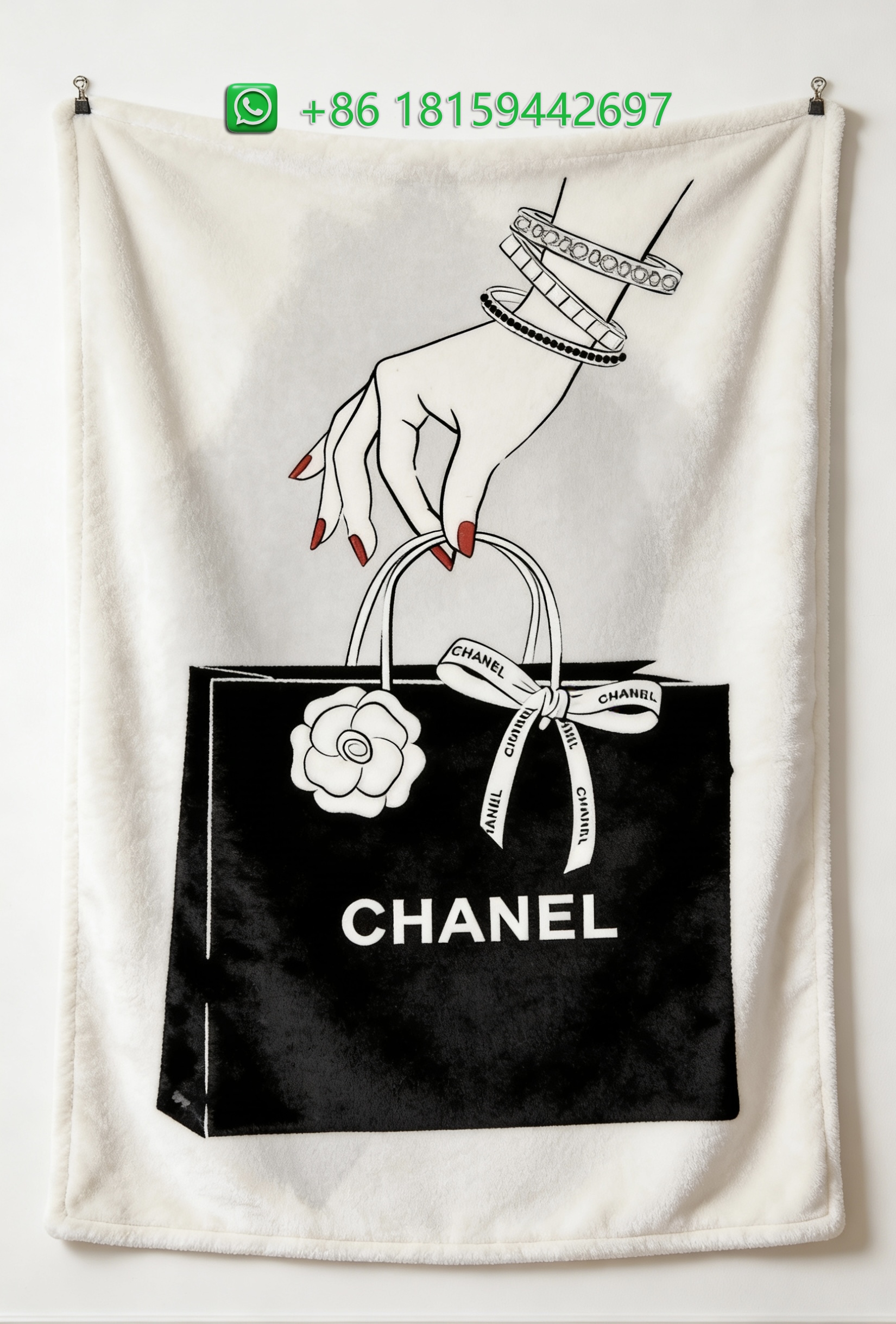 Chanel Throw Blankets